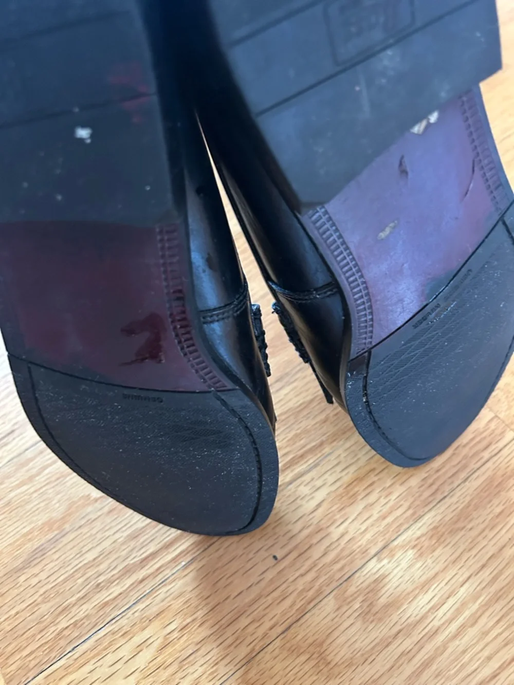 GH Bass Black Tassel Loafers Size~9 1/2